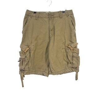 Aeropostale A87 Khaki Cargo Shorts 34 Utility‎ Y2K Skater Streetwear Gorpcore